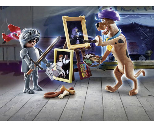 Juego Playmobil Scooby-doo! Aventura Con Black Knight 28 Pc