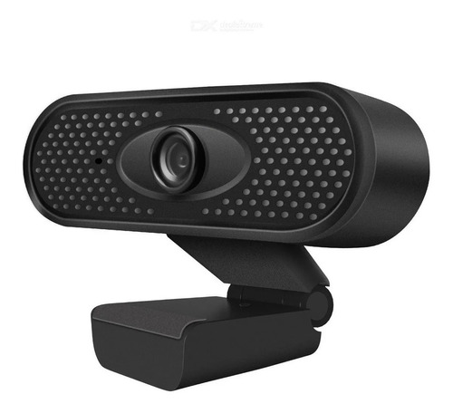 Webcam Fhd 1080p Con Microfono Incorporado Zoom Skype Meet Color Negro