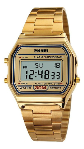 Relógio Unissex Skmei Digital 1123 - Dourado