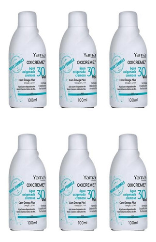 Agua Oxigenada Yama 100ml 30 Volumes - Kit Com 6un