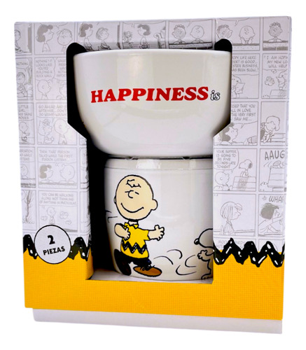 Set De Taza Y Tazón Cerealero Vajilla Desayuno 2 Pz Cerámica