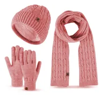 Comprar Set X 3 Gorro Lana + Guantes+ Bufanda Dama Calidad - El Rey