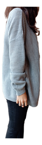 Sweater Finito Cuello Bote Tendencia Otoño Invierno Moda