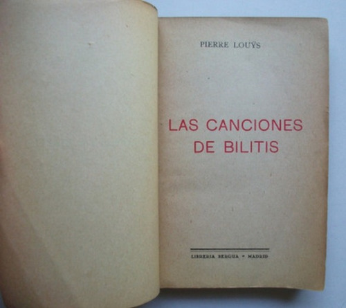 Las Canciones De Bilitis - Pierre Louys