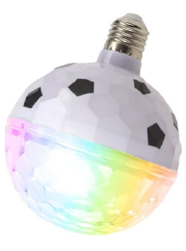 Foco Led Rgb Luces Futbol Balon Fiesta 15w Multicolor E27