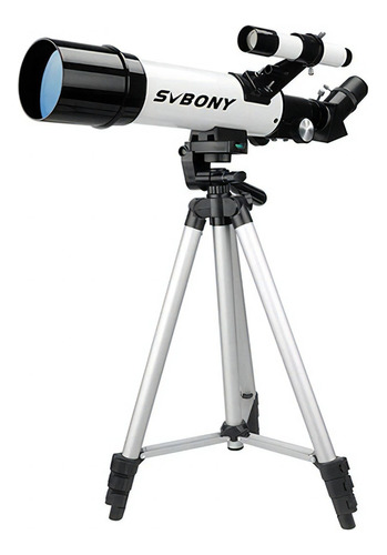 Telescópio Svbony Sv501p Astronômico Refrator Tripé 60mm Cor Branco