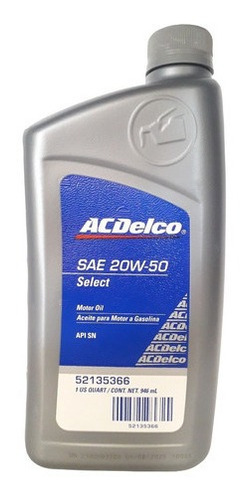 Aceite Mineral 20w50 Ac Delco Tienda Fisica