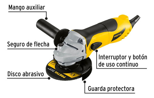 Combo Amoladora Angular 700w, Esmeril Amoladora De Banco