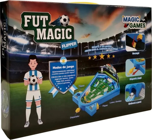 Flipper Fut Magic Metegol Luces Sonidos Futmagic Jlt Ik0033