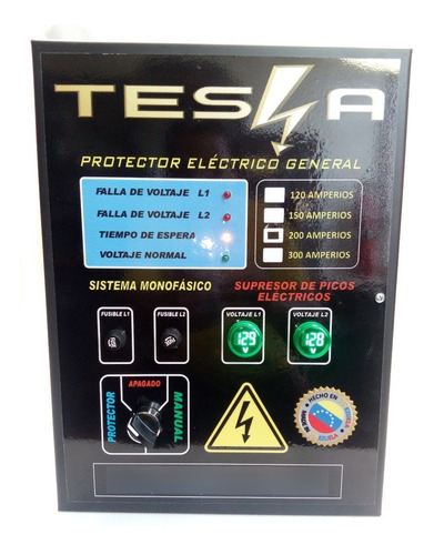 Protector Electrico General Tesla (220 Vac) 120 Amp Por Fase