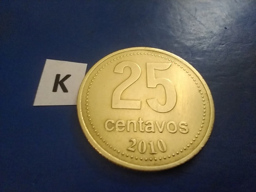 Monedas De 25 Centavos De Peso Argentino Año 2010 Cabildo 