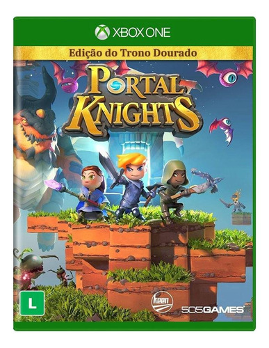 Jogo Midia Fisica Portal Knights Trono Dourado Para Xbox One