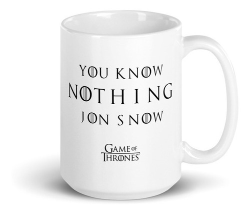 Tazón - Game Of Thrones - You Know Nothing Jon Snow