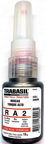 Adhesivo Trabasil Ra2 Rosca Torque Alto 15grs Anaeróbico
