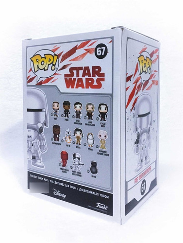 Funko Pop Star Wars First Orden Snowtrooper 67 The Last Jedi (Usado)