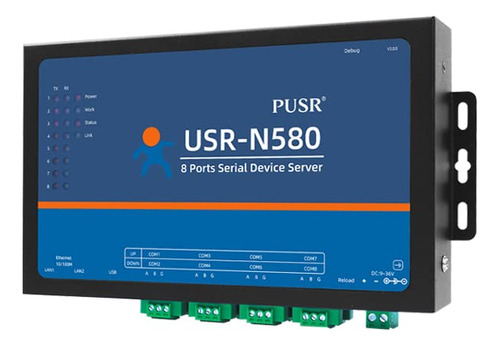 Gateway Matt Modbus 8 Puertos Ssl/tls, Paquete Rs485 A Ether