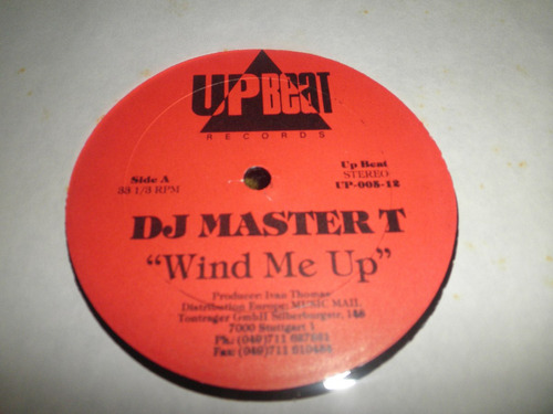 Disco Remix 12'' Vinyl Importado De Dj Master T - Wind Me Up