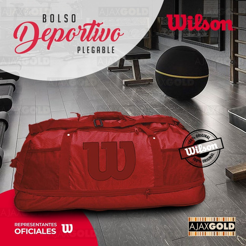 Imagen 7 de 9 de Bolso Wilson Deportivo Viaje Urbano Fitness Bolsillo Gym