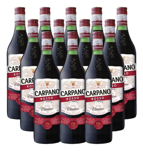 Vermouth Carpano Rosso 950 Ml X12