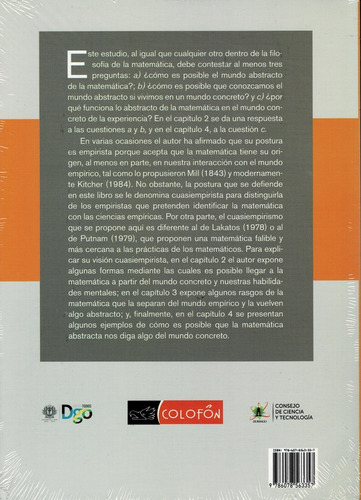Una Vision Cuasiempirista De La Matematica, De Ávila Del Palacio Alfonso. Editorial Colofon, Tapa Blanda, Edición 1 En Español, 2017