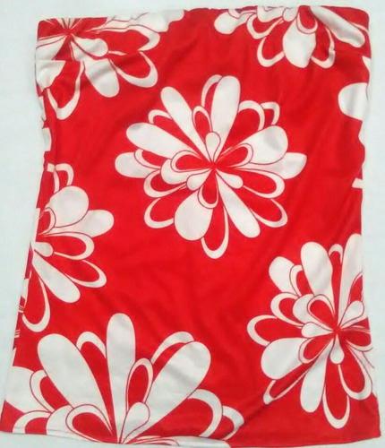 Strapless Estampado Floreado