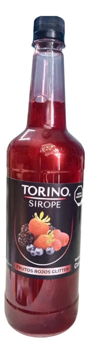 Sirope Jarabe Soda Italiana Frutos Rojos Glitter Torino 1lt