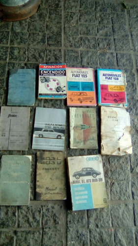 Manual Originales Auto Camioneta Antiguo De Coleccion