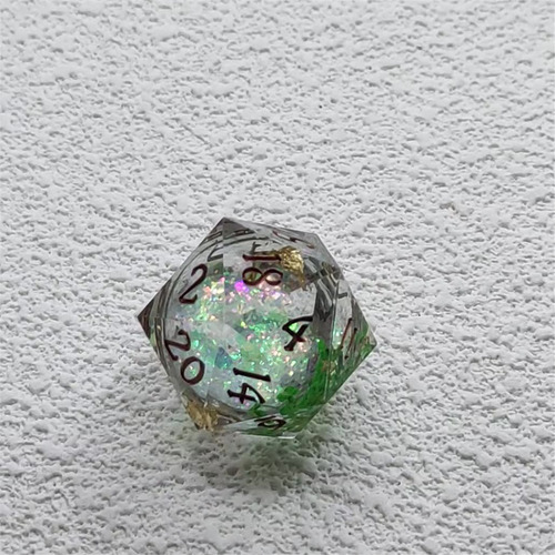 Calcomanía De Resina De Arena Movediza Para Dnd Dice Coc Run
