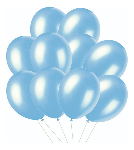 Globos Celestes Perlados  X 25 U - Lollipop