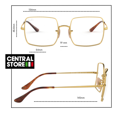 Armazón Lectura Recetado Ray-ban Rb1971v Gold Unisex + 2500 Gold