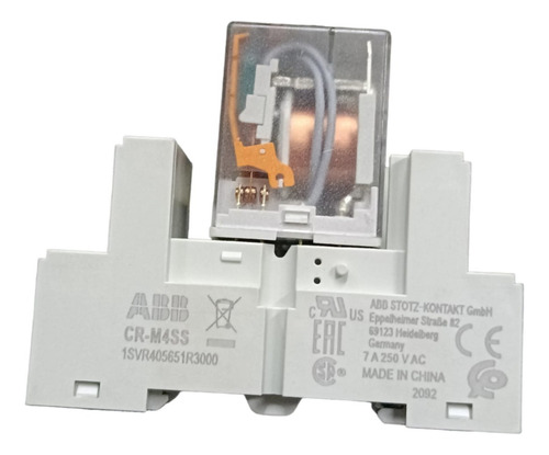 Relé Relay Abb 125vdc 14 Pin C/base 6a 1svr405613r8200
