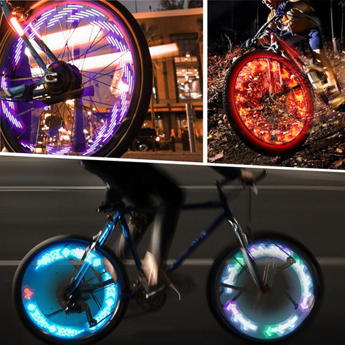 Luces De Neumáticos En Bicicleta Luces De Radios De Ciclo Lu
