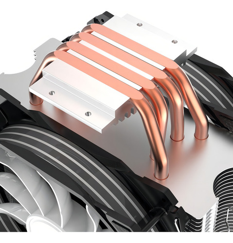 Resfriador de CPU Alseye M120d a-RGB Amd/Intel /tr4 LED preto