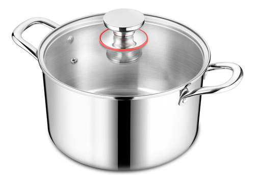 Homikit Olla De Cocina De 6 Cuartos De Galon Con Tapa, Olla