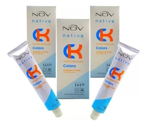 Kit X 60 Tintura Coloración Crema Nov Tono Consultar Stock