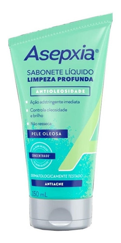 Sabonete Líquido Limpeza Antioleosidade 150ml - Asepxia