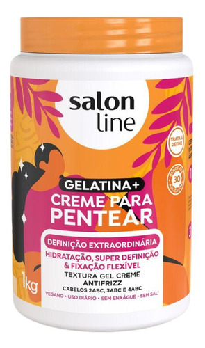 Creme Pentear + Gelatina Salon Line Extraordinária 1kg