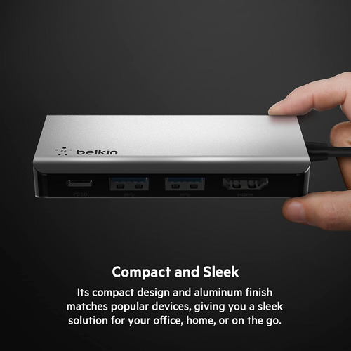 Base Adaptadora Multipuerto 4 En 1 Con Hdmi 4k