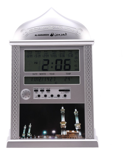 Reloj De Mesa Azan Alarm Clo, Musulmán Rezando, Islámico, 1