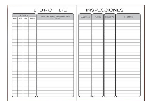 Libro Contabilidad Inspecciones 16 Hojas Buho Color Burdeo