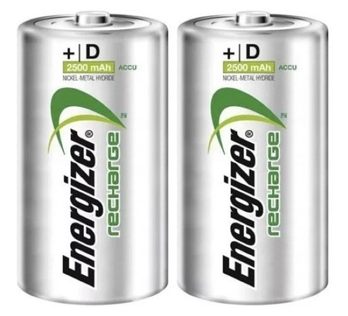 Imagen 2 de 2 de Energizer Bateria Recargable Tamaño D Blister 2 Unidades