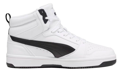 Puma Rebound V6 Mid Para Caballero Color Blanco, Negro