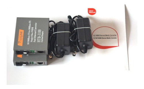 Conversor De Medios Gigabit (par A+b) De Fibra Óptica