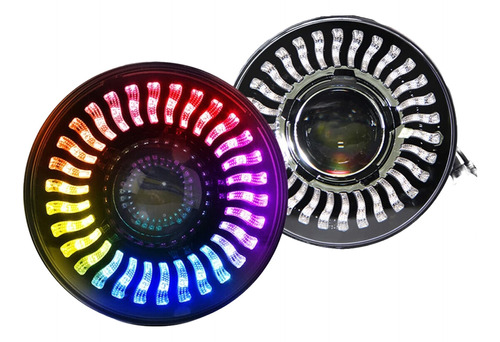 Reemplazo De Faro Rgb De 7  Para Jeep Wrangler Jk Lj Tj