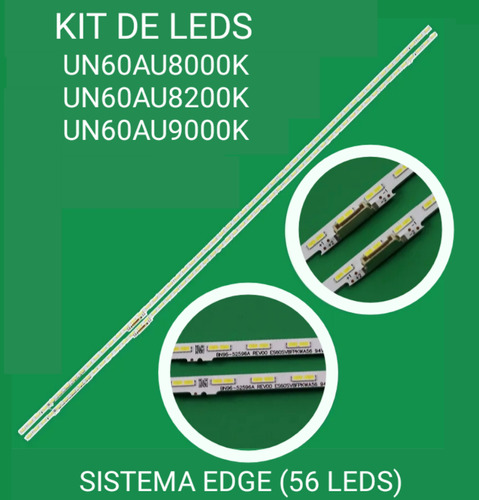Kit De Regletas Led Samsung (un60au8000k) Y (un60au9000k).