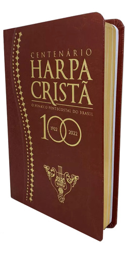 Harpa Cristã Centenário Grande Luxo Marrom(edição Comemorativa)