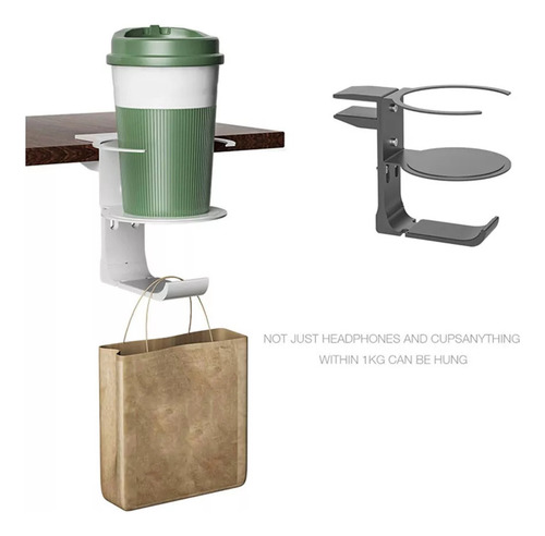 Soporte Para Vasos Con Pinza De Escritorio, Antiderrames, Pa