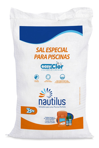 Sal Easyclor Especial Para Piscinas Nautilus 25kg