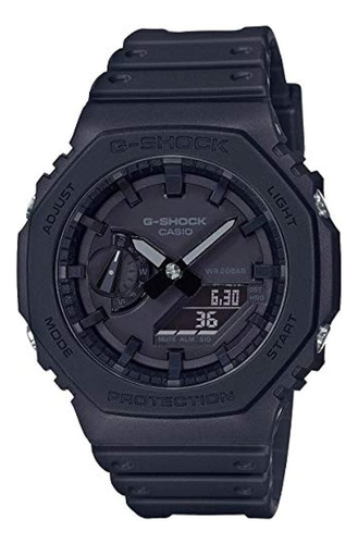 Casio G-shock Ga-2100-1a1 Estilo Retro Ana-digi Con Carbon C