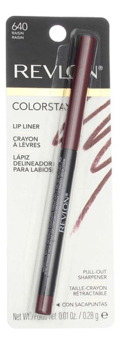 Revlon Colorstay Lipliner Con Softflex, Pasas 640, 0.01 Onza